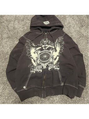 APRES VELO Y2K, Skate, Vintage Zip Up Grail JNCO,SOUTHPOLE style